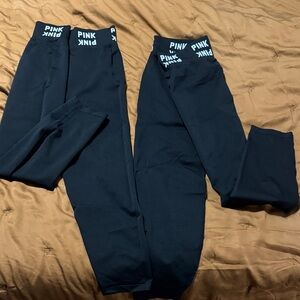 PINK Victoria's Secret black Leggings